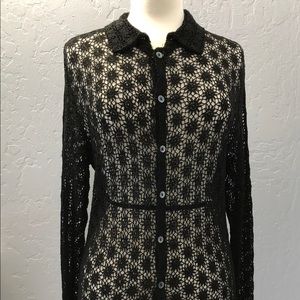 Equipment button front shirt/cardigan